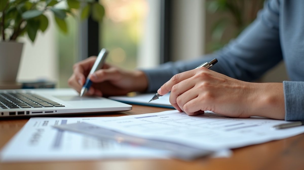 Auto-entrepreneur marocain effectuant sa déclaration trimestrielle en ligne