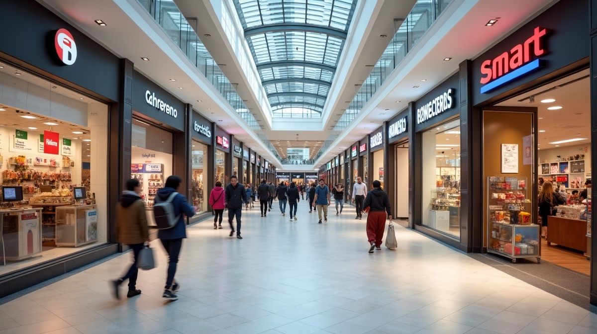 Devanture de magasin franchisé