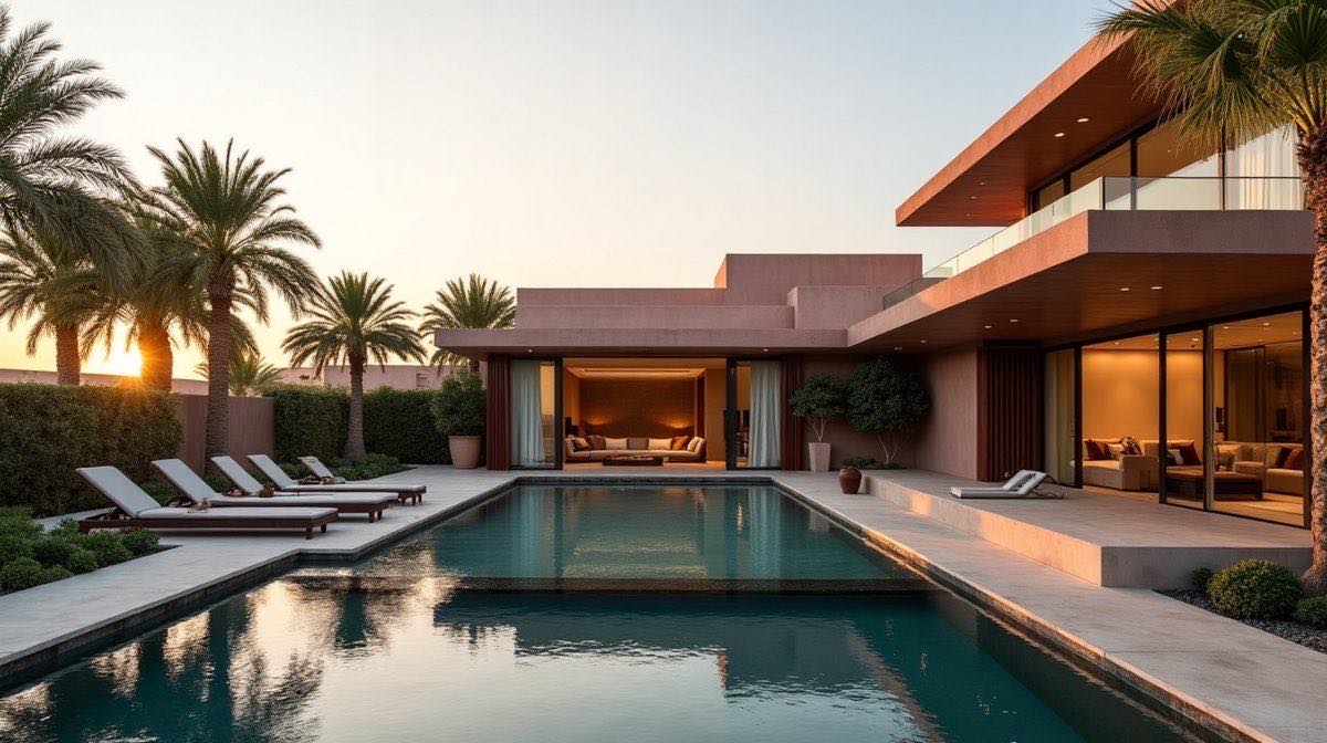 Villa de luxe au Maroc avec piscine privée à Marrakech